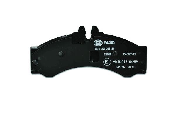 Brake Pad Set, disc brake Hella 8DB 355 005-391