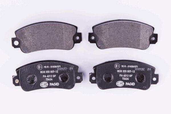 Hella 8DB 355 007-121 Brake Pad Set, disc brake 8DB355007121: Buy near me in Poland at 2407.PL - Good price!