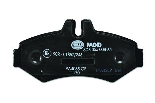 Brake Pad Set, disc brake Hella 8DB 355 008-651