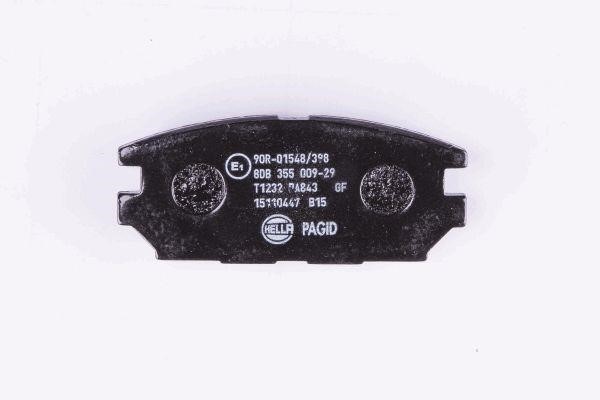 Brake Pad Set, disc brake Hella 8DB 355 009-291