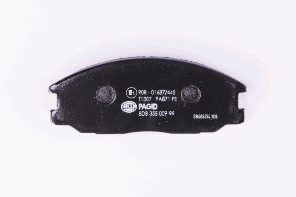 Тормозные колодки дисковые, комплект Hella 8DB 355 009-991