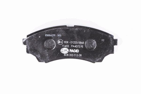 Brake Pad Set, disc brake Hella 8DB 355 012-381