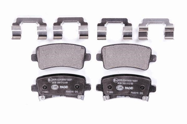 Hella 8DB 355 012-991 Brake Pad Set, disc brake 8DB355012991: Buy near me in Poland at 2407.PL - Good price!