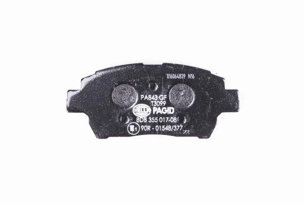 Brake Pad Set, disc brake Hella 8DB 355 017-081