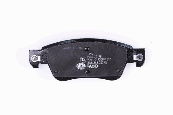 Brake Pad Set, disc brake Hella 8DB 355 020-061