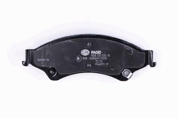 Brake Pad Set, disc brake Hella 8DB 355 020-781