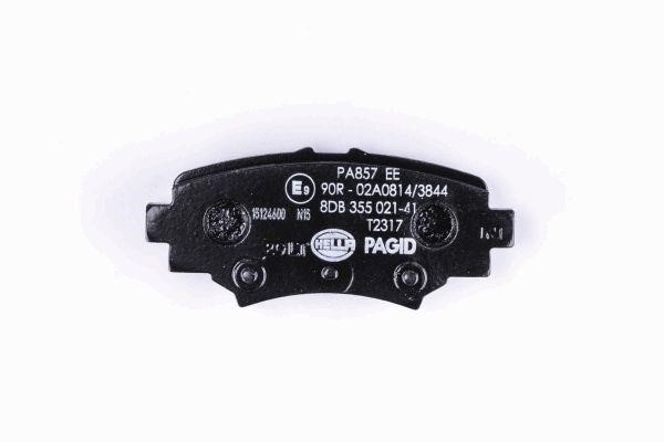 Brake Pad Set, disc brake Hella 8DB 355 021-411