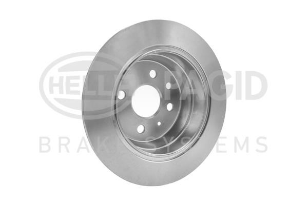 Rear brake disc, non-ventilated Hella 8DD 355 102-731