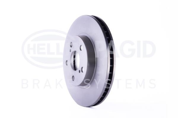 Front brake disc ventilated Hella 8DD 355 104-891