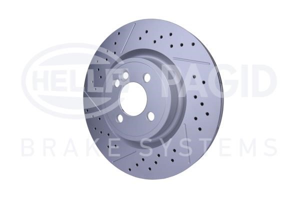 Front brake disc ventilated Hella 8DD 355 123-471