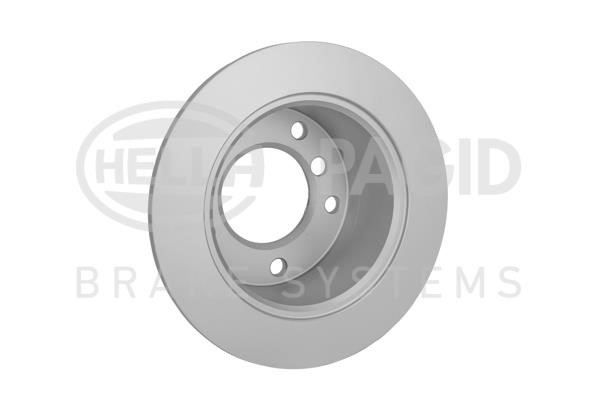 Rear brake disc, non-ventilated Hella 8DD 355 128-401