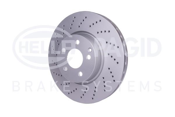 Front brake disc ventilated Hella 8DD 355 128-791