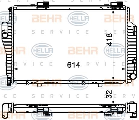 Hella 8MK 376 701-714 Kühler motorkühlung 8MK376701714: Kaufen Sie zu einem guten Preis in Polen bei 2407.PL!