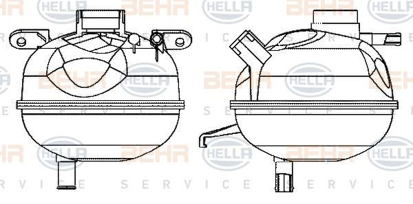 Hella 8MA 376 702-294 Expansion tank 8MA376702294: Buy near me in Poland at 2407.PL - Good price!