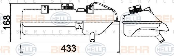 Hella 8MA 376 702-394 Expansion tank 8MA376702394: Buy near me in Poland at 2407.PL - Good price!
