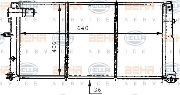 Hella 8MK 376 707-211 Kühler motorkühlung 8MK376707211: Kaufen Sie zu einem guten Preis in Polen bei 2407.PL!