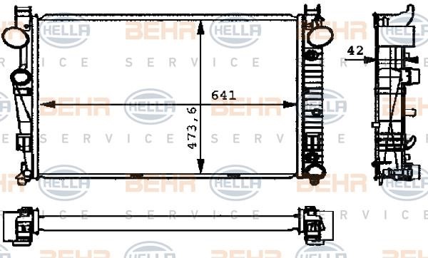 Hella 8MK 376 710-294 Kühler motorkühlung 8MK376710294: Kaufen Sie zu einem guten Preis in Polen bei 2407.PL!