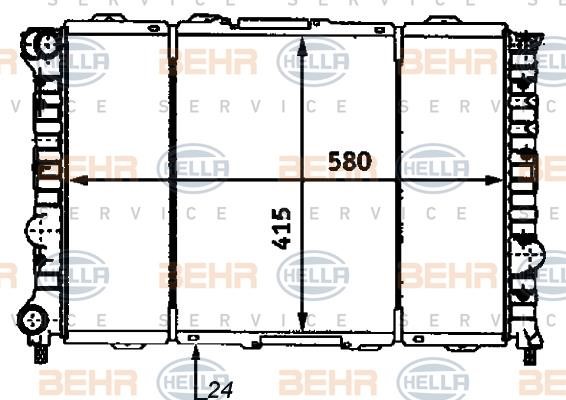 Hella 8MK 376 718-091 Kühler motorkühlung 8MK376718091: Kaufen Sie zu einem guten Preis in Polen bei 2407.PL!