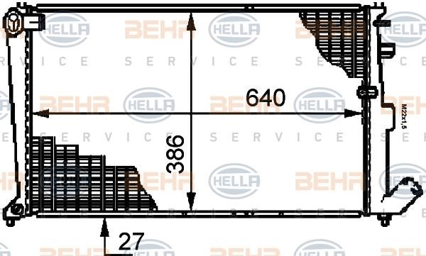 Hella 8MK 376 719-201 Kühler motorkühlung 8MK376719201: Kaufen Sie zu einem guten Preis in Polen bei 2407.PL!