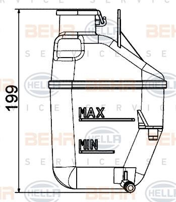 Hella 8MA 376 737-234 Expansion tank 8MA376737234: Buy near me in Poland at 2407.PL - Good price!