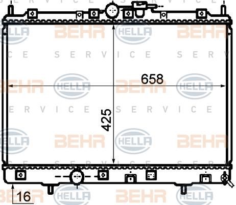 Hella 8MK 376 753-671 Kühler motorkühlung 8MK376753671: Kaufen Sie zu einem guten Preis in Polen bei 2407.PL!