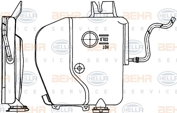 Hella 8MA 376 753-801 Expansion Tank, coolant 8MA376753801: Buy near me in Poland at 2407.PL - Good price!