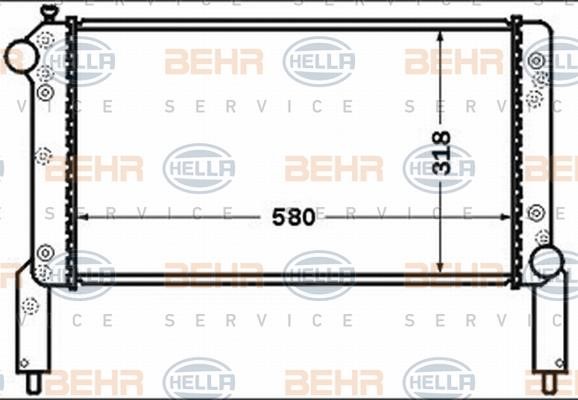 Hella 8MK 376 767-671 Радіатор охолодження двигуна 8MK376767671: Приваблива ціна - Купити у Польщі на 2407.PL!