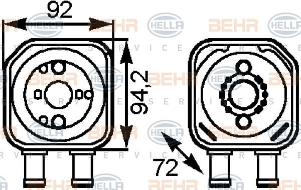 Hella 8MO 376 778-041 Радіатор масляний 8MO376778041: Приваблива ціна - Купити у Польщі на 2407.PL!