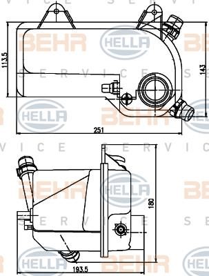 Hella 8MA 376 789-721 Expansion tank 8MA376789721: Buy near me in Poland at 2407.PL - Good price!