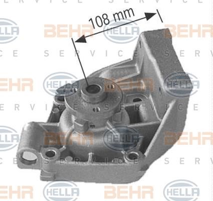 Hella 8MP 376 802-244 Water pump 8MP376802244: Buy near me in Poland at 2407.PL - Good price!