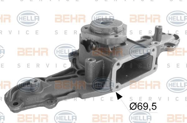 Hella 8MP 376 802-354 Water pump 8MP376802354: Buy near me in Poland at 2407.PL - Good price!