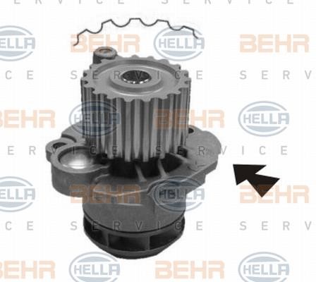 Hella 8MP 376 800-554 Water pump 8MP376800554: Buy near me in Poland at 2407.PL - Good price!
