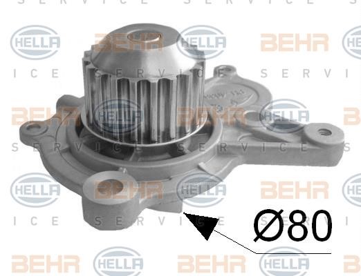 Hella 8MP 376 807-544 Water pump 8MP376807544: Buy near me in Poland at 2407.PL - Good price!