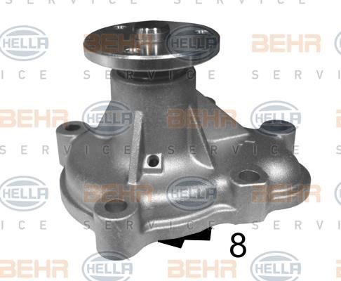 Hella 8MP 376 810-284 Water pump 8MP376810284: Buy near me in Poland at 2407.PL - Good price!