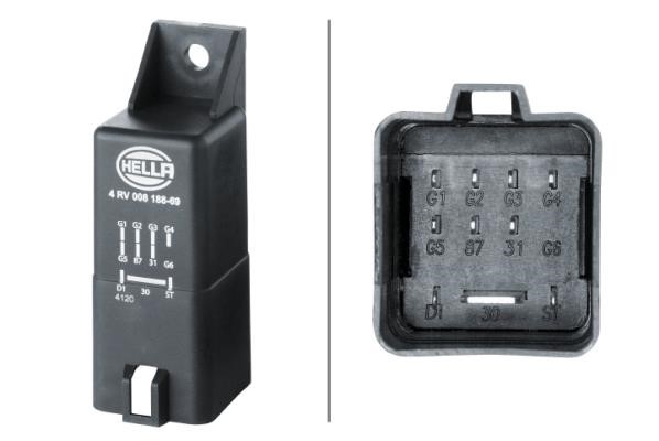 Hella 4RV 008 188-691 Glow plug relay 4RV008188691: Buy near me in Poland at 2407.PL - Good price!
