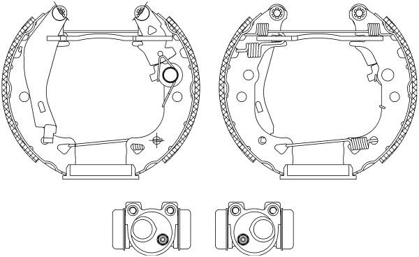 Hella 8DB 355 003-931 Колодки гальмівні барабанні, комплект 8DB355003931: Приваблива ціна - Купити у Польщі на 2407.PL!