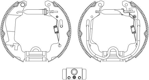 Hella 8DB 355 004-781 Bremsbackensatz 8DB355004781: Kaufen Sie zu einem guten Preis in Polen bei 2407.PL!