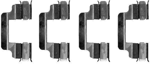 Hella 8DZ 355 202-701 Mounting kit brake pads 8DZ355202701: Buy near me in Poland at 2407.PL - Good price!