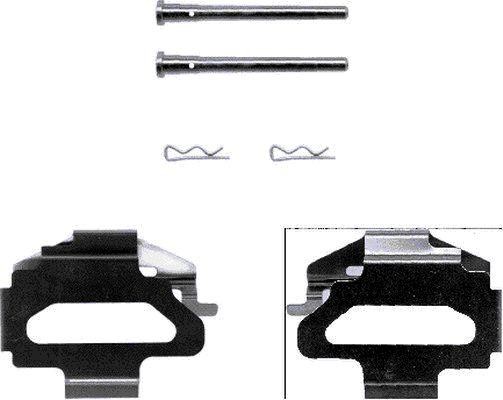 Hella 8DZ 355 202-381 Комплект монтажный тормозных колодок 8DZ355202381: Отличная цена - Купить в Польше на 2407.PL!