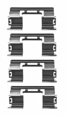 Hella 8DZ 355 204-351 Комплект монтажный тормозных колодок 8DZ355204351: Отличная цена - Купить в Польше на 2407.PL!