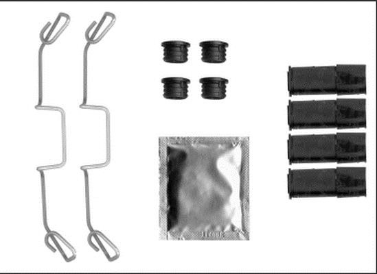 Hella 8DZ 355 205-611 Комплект приладдя, гальм 8DZ355205611: Приваблива ціна - Купити у Польщі на 2407.PL!