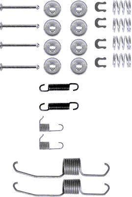 Hella 8DZ 355 200-041 Комплект монтажный тормозных колодок 8DZ355200041: Отличная цена - Купить в Польше на 2407.PL!