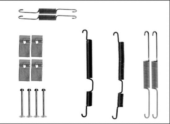 Hella 8DZ 355 205-861 Комплект монтажный тормозных колодок 8DZ355205861: Отличная цена - Купить в Польше на 2407.PL!