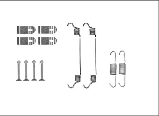 Hella 8DZ 355 205-981 Ремкомплект колодок стояночного тормоза 8DZ355205981: Отличная цена - Купить в Польше на 2407.PL!