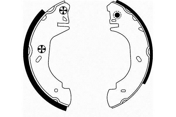 Hella 8DB 355 001-361 Brake shoe set 8DB355001361: Buy near me in Poland at 2407.PL - Good price!