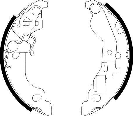 Hella 8DB 355 002-571 Brake shoe set 8DB355002571: Buy near me in Poland at 2407.PL - Good price!