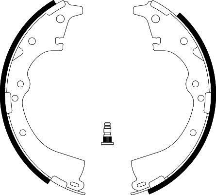 Hella 8DB 355 002-201 Brake shoe set 8DB355002201: Buy near me in Poland at 2407.PL - Good price!