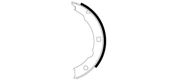 Hella 8DA 355 050-421 Parking brake shoes 8DA355050421: Buy near me in Poland at 2407.PL - Good price!