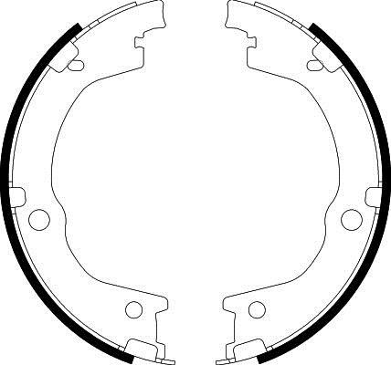 Hella 8DA 355 051-111 Parking brake shoes 8DA355051111: Buy near me in Poland at 2407.PL - Good price!