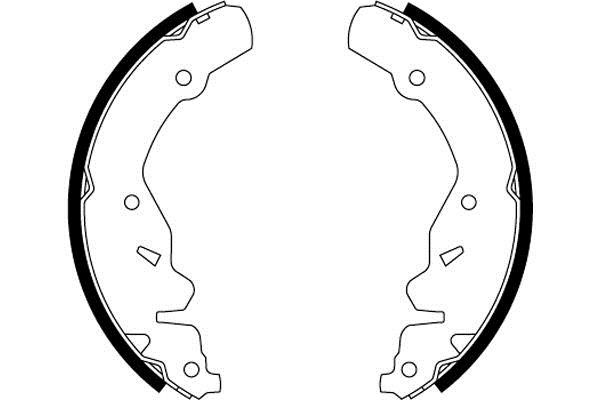 Hella 8DB 355 000-481 Колодки гальмівні барабанні, комплект 8DB355000481: Купити у Польщі - Добра ціна на 2407.PL!